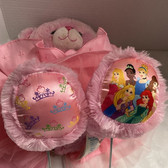 Build a Bear Workshop Pink Disney Princess Bear Pink Sequin Dress Soft Plush - Picture 8 of 9